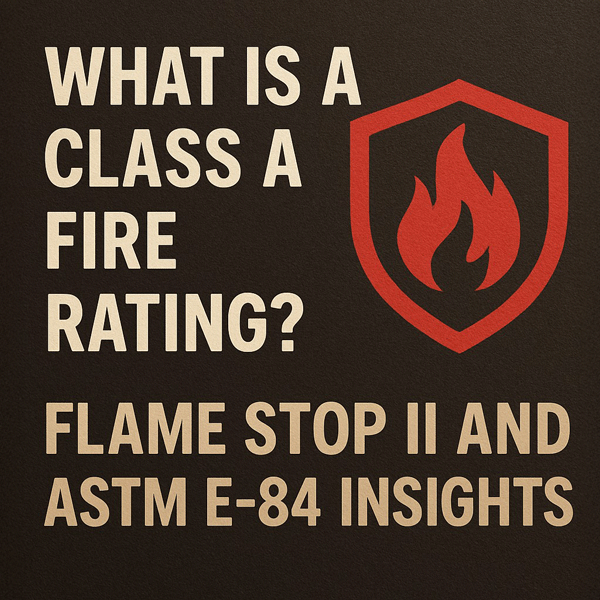 What Is a Class A Fire Rating? Flame Stop II and ASTM E-84 Insights