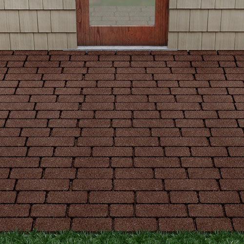 brown rubber paver brick design interlocking