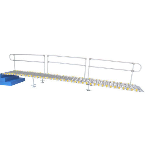 handicap scooter ramp with rails