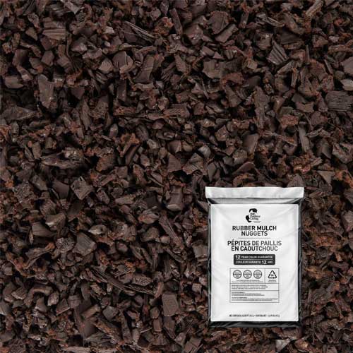brown rubber mulch