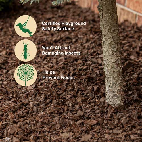 benefits of rubber mulch for landscapes