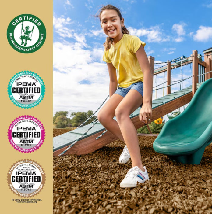 Cypress color rubber playground mulch groundsmart nuplay ipema certified