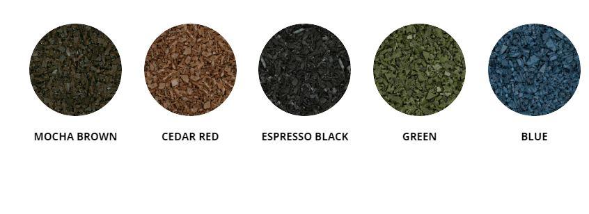 GroundSmart Rubber Playground Mulch - Cedar Red