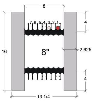 Fox Blocks 8" Straight ICF Diagram