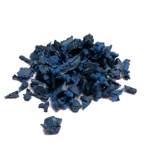 Blue Rubber Mulch GroundSmart