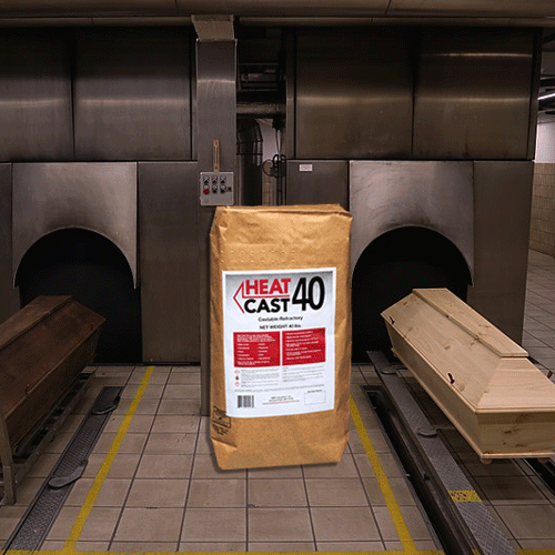 Refractory Cement for Crematoriums - Heat Cast 40