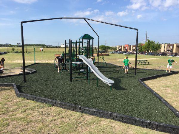 NuPlay Rubber Mulch Bulk - Forest Green