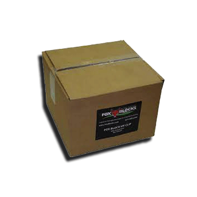 box of ICF HV Clips Fox Blocks