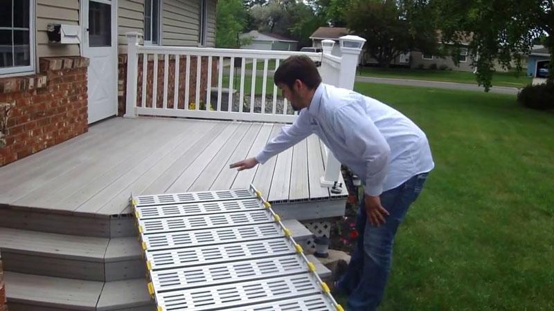 Wheelchair Ramp 26 inch wide portable - Roll A Ramp