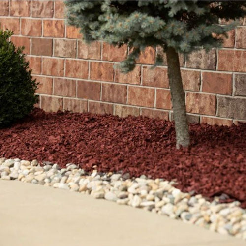 red rubber landscape mulch Groundsmart