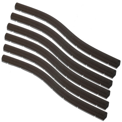 Rubber curbing for landscapes and driveways - 6in x 8in x 92in