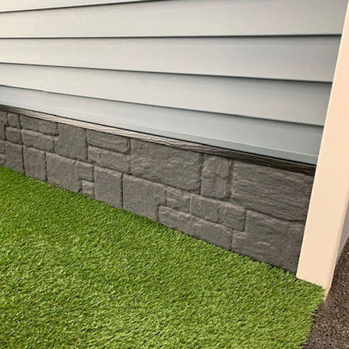 ICF Exterior Finish Rubber Siding Panels 4ft x 1ft