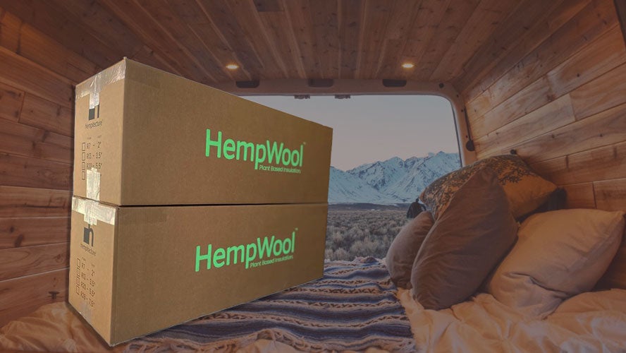Hemp Insulation for Vans R7 2" Thick 42 sqft