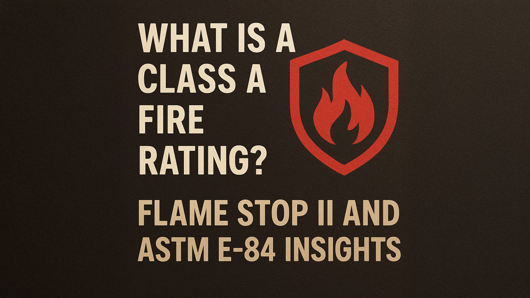 What Is a Class A Fire Rating? Flame Stop II and ASTM E-84 Insights