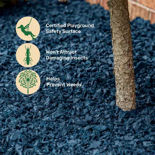 NuPlay Rubber Mulch Bulk - Blue