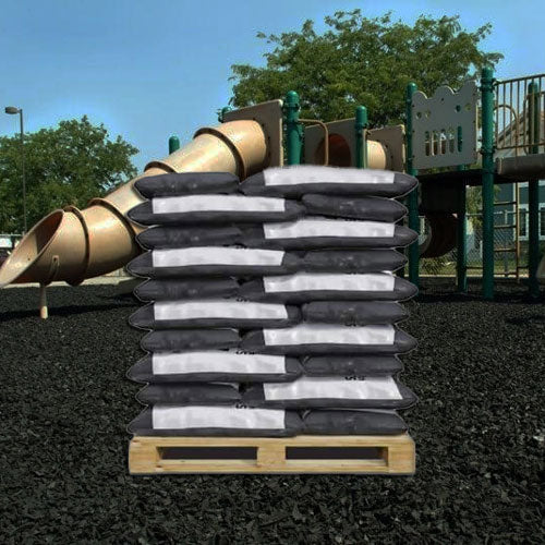 Safest playground surface certified rubber playground mulch black