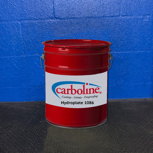 Red can of Carbolite Hydroplate 1086 coating for potable water and wastewater 
