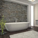 Evolve Stone Capital Sky Kodiak Mine Interior Accent wall in bathroom