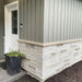 Versetta Stone Mission Point Ledgestone half wall wainscotting