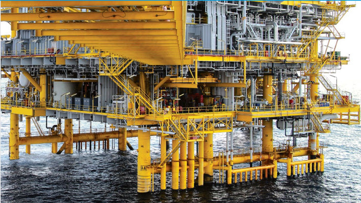 Offshore rig coated with Carboguard 890 cycloaliphatic amine epoxy coating Carboline