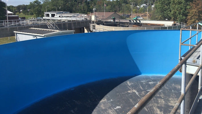 Carboline hydroplate on wastewater treatment facility