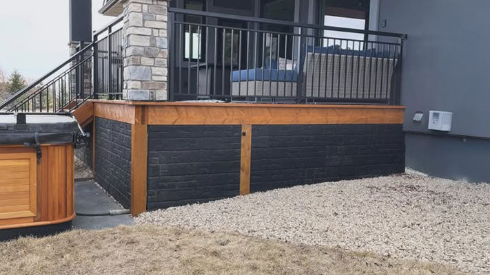 Foundation Skirting Rubber Siding Panels 4ft x 1ft