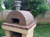 brick pizza oven built with refractory mortar