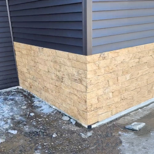 Evolve Stone National True Style Dune Point Color on residential home