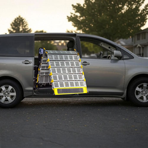 toyota sienna powered wheelchair van ramp with remote control