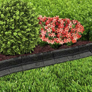 Rubber Landscape Edging 3 inch L shape - 24 ft bundle