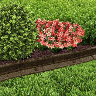 Rubber Landscape Edging 3 inch L shape - 24 ft bundle