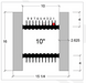Fox Blocks ICF 10" Core Diagram