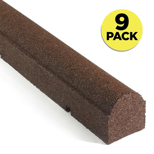 Rubber Playground Edging - 4in x 4in x 92in - 9 Pack