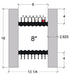 Fox Blocks 8" Straight ICF Diagram