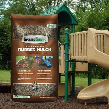 GroundSmart Rubber Playground Mulch Mocha Brown Color