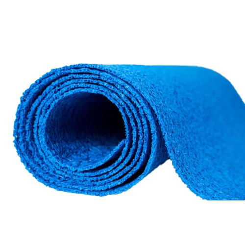 Roll of blue pool deck matting vinyl loop