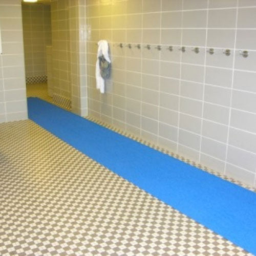 anti-slip matting for locker room shower blue vinyl loop mesh mat