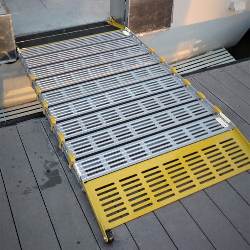 Small Rolling Ramp Portable Wheelchair Ramp Kit 30in wide - Length Small - Roll A Ramp ...