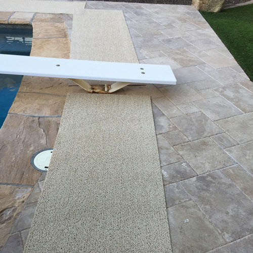vinyl mesh pool mat - lightweight sandstone