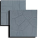 Double Sided Gray Rubber Patio Paver Rubberific