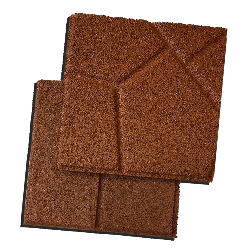 rubberific half paver red double sided