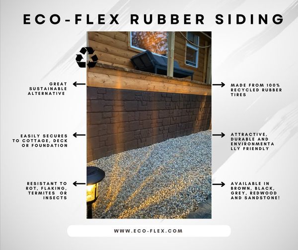 Eco-Flex Rubber Siding 100% recycled rubber