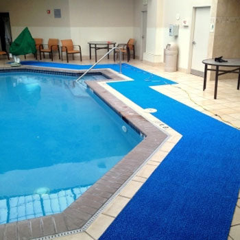 Anti Skid Rubber Mat for Swimming Pool deck, Thickness: 10 mm, Size: 0.9  Mtr X 10 Mtrs