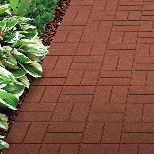 Rubberific Pavers Red 16in x16in 9 pack