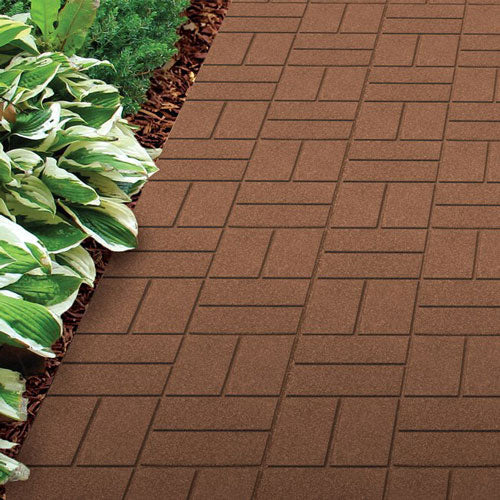 Rubberific Pavers Brown 16in x16in 9 pack
