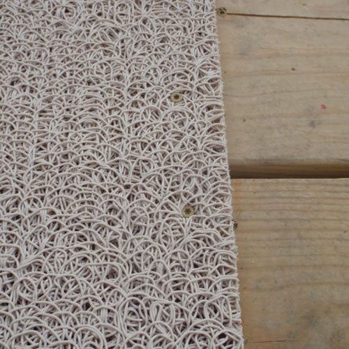 Sandstone tan color vinyl loop mesh mat anti-slip