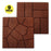 Envirotile rubber pavers terra cotta red pack of 9